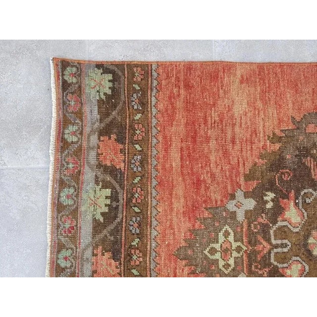Turkish 1960s Faded Anatolian Oushak Runner For Sale - Image 3 of 8