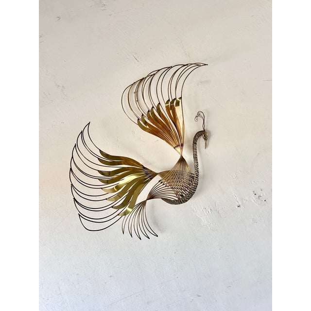 Large Signed Curtis Jere Peacock in Flight Wall Art – Vintage 1980s For Sale In Las Vegas - Image 6 of 13