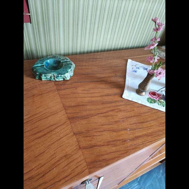 Sideboard with Wall Bookcase, 1970s, Set of 2 For Sale - Image 13 of 14