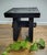 Yakisugi -Shou Sugi Ban Charred Barnwood Stool, Reclaimed Accent Table, Wabi Sabi Plant Stand For Sale In Buffalo - Image 6 of 13