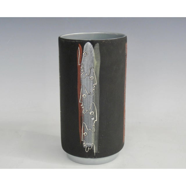 1950s Charles and Alice Smith Chalice California Pottery Vase For Sale - Image 4 of 13