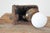 Late 19th Century Porcelain Doorknobs W/ Cast Iron Scroll Rim Lock For Sale - Image 6 of 6