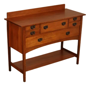 STICKLEY MISSION COLLECTION HARVEY ELLIS OAK SIDEBOARD