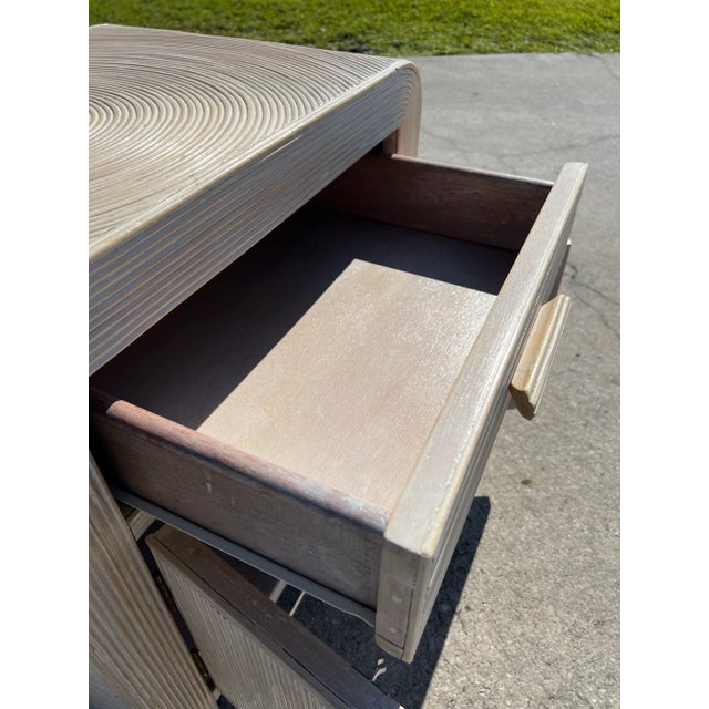 1970s Vintage Gabriella Crespi Style Pencil Reed Nightstands – Pair For Sale - Image 12 of 12