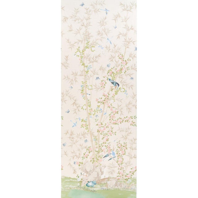 Sample - Schumacher X Miles Redd Brighton Pavilion Panel Fabric in Alabaster For Sale In New York - Image 6 of 6