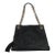 Black Pebbled Calfskin Medium Soho Chain Shoulder Bag For Sale