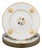 Set of Five Olivier Gagnere for Bernardaud Porcelain "Lipair" Pattern Dessert Plates For Sale