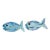 Florida Coastal Art Studio Vintage Small Bright Fish Catch All or Ring Bowl, Set of 2 For Sale