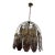 Pristine Vintage 1970s Hollywood Regency Glass Prism Chandelier For Sale