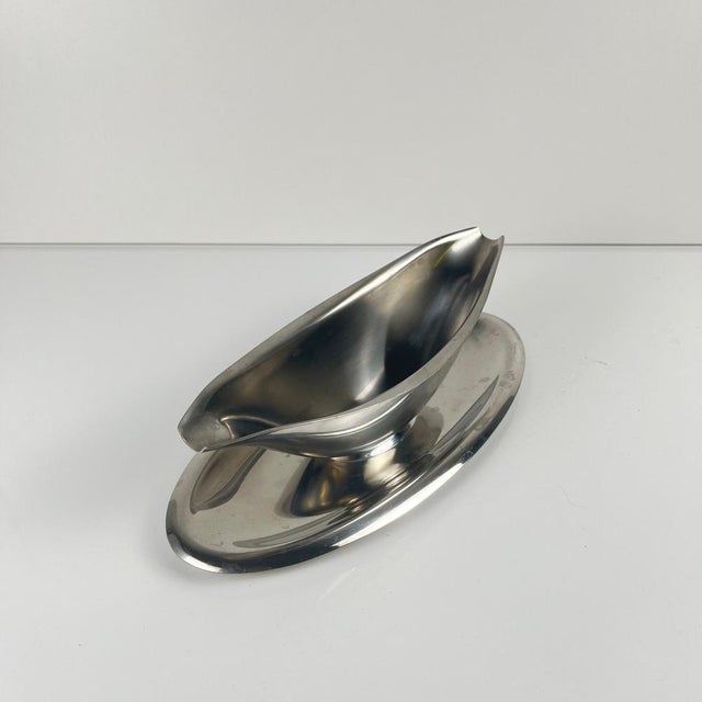 1970s Stainless Steel Saucer by Letang Remy, 1960s For Sale - Image 5 of 9