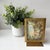 Late 20th Century Vintage Brass Boudoir Desk Clock With “The Swing” Art Print Face Working Condition For Sale - Image 5 of 11