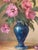 Mid 20th‑Century Vase With Flowers — Rich Classical Still Life Oil on Board, Signed For Sale - Image 12 of 15