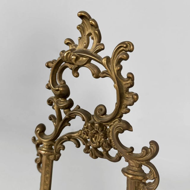 Metal Italian Baroque-Style Bronze Table Bookstand, 1950s For Sale - Image 7 of 18
