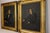 A wonderfully atmospheric pendant pair of antique Victorian oil portraits, depicting a seated gentleman and woman against...