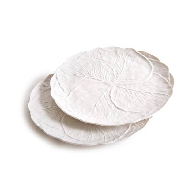 Plastic Cabbage Leaf Side Plates, Set of 4 For Sale - Image 7 of 11