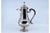 Coffee Pot in Plain Silver, Grooved on the Edge and Hinged Lid with Knob For Sale - Image 10 of 11