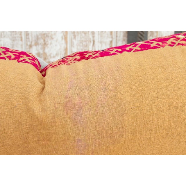 Antique Dayita Sindh Silk Pillow For Sale - Image 4 of 9