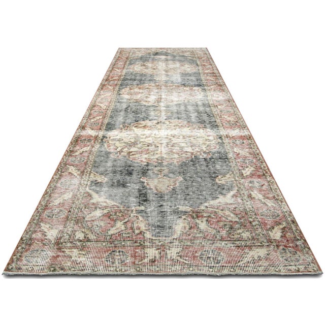 1960s 1960s Turkish Oushak Runner For Sale - Image 5 of 6