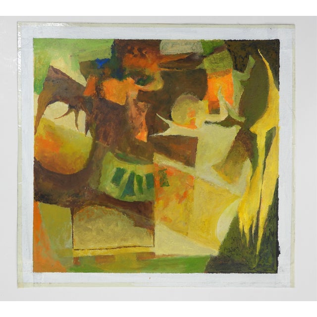 Paper Mid 20th Century Robert Sterling Abstract Painting For Sale - Image 7 of 7