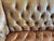 Vintage Chesterfield-Style Tufted Leather Loveseat With Nailhead Trim For Sale In Los Angeles - Image 6 of 6