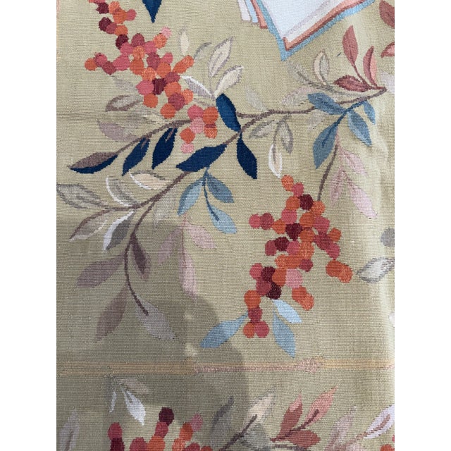 Handwoven Japanese Style Aubusson Area Rug 9'0" X 12'0" For Sale - Image 10 of 12