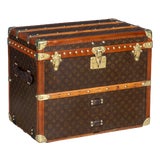 Antique Shoe Trunk in Monogram Canvas from Louis Vuitton, France, 1920 For Sale