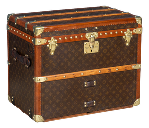 Antique Shoe Trunk in Monogram Canvas from Louis Vuitton, France, 1920
