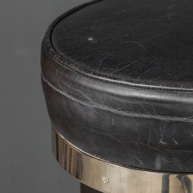 20th Century American Swivel Top Stools, 1950s, Set of 3 For Sale - Image 11 of 13