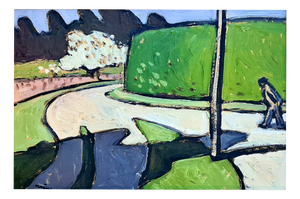 Jean Arene, Stroller at the Dovecote, 2006, Oil