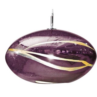 Orbit Pendant Light from the Vista Swirl Collection in Dark Violet For Sale