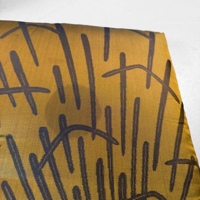 Vintage Zabuton Floor Cushions with Floral Motifs, 1960s, Set of 5 For Sale - Image 11 of 12