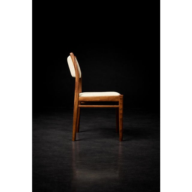 Mid-Century Modern Danish Teak and Beige Fabric Chairs, 1960s, Set of 4 For Sale - Image 11 of 18