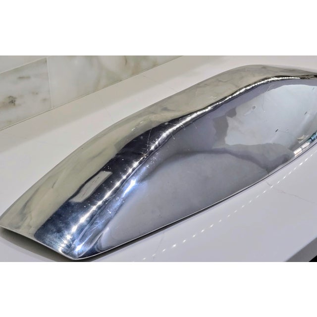 Metal Nambé Grande Marupa Bowl 30" 733 – 2003 Sculptural Alloy Centerpiece Tray For Sale - Image 7 of 9