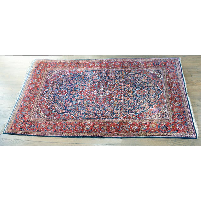 Early 20th Century Persian Kashan Rug For Sale In Chicago - Image 6 of 16