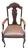 Art Nouveau Wooden Desk Chair For Sale
