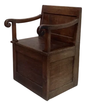 Antique English Country Lambing Chair, 1700s