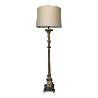 Mid 20th Century French Candlestick Floor Lamp For Sale