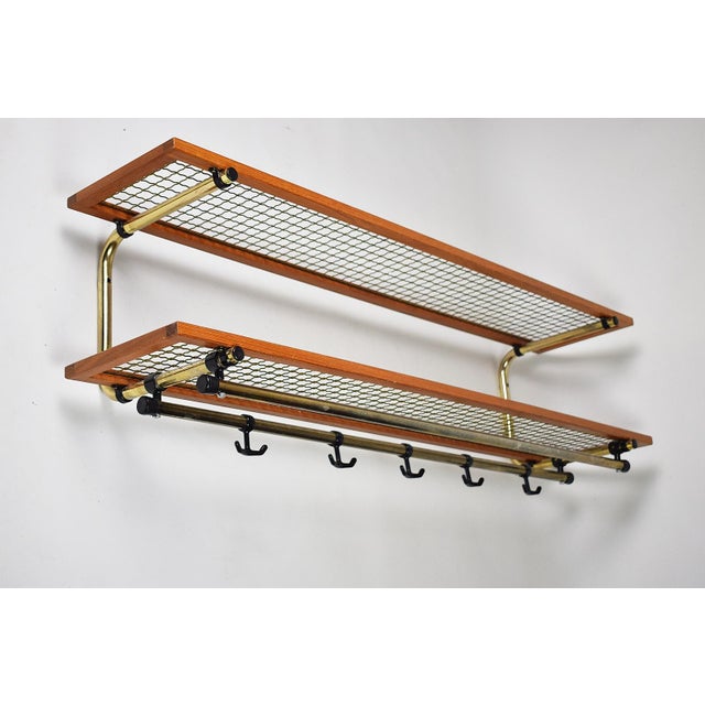 Wood Scandinavian Hatthylla Wall Hanger, 1970s For Sale - Image 7 of 10