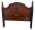 Traditional Gorgeous Antique Renaissance Revival Headboard, Footboard Full Size Carved Oak For Sale - Image 3 of 12