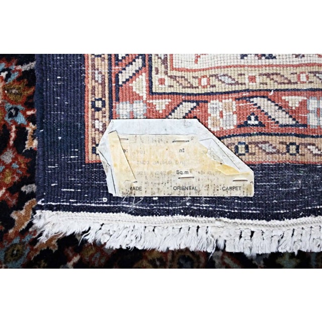 Indian Rug, Jaipur, 1990s For Sale - Image 6 of 8