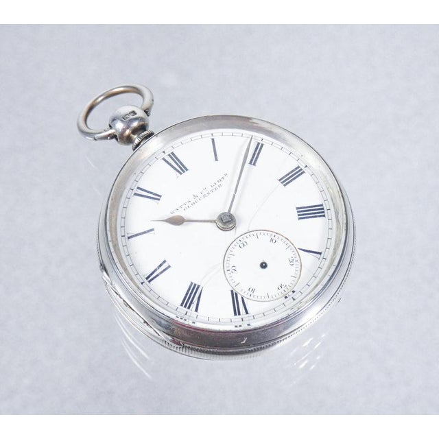 English Silver Pocket Watch, 1890s For Sale - Image 14 of 18