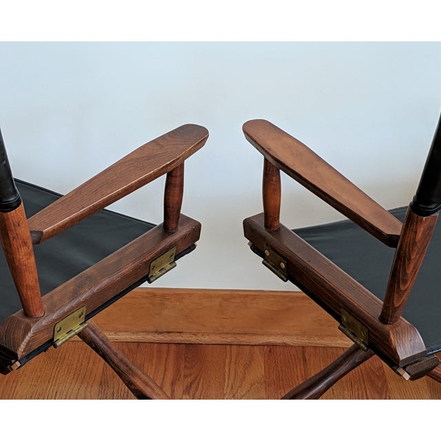 1960s Vintage Gold Medal Furniture Co. Director's Chairs A Pair
