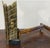Mid-Century Modern Exceptional Donald Deskey “Arrow Fletching” Brass Andirons for Bennett — Rare Mid-Century Modern Design, Circa 1950 For Sale - Image 3 of 5