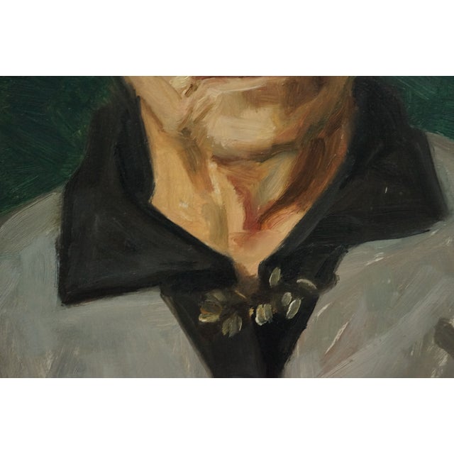 Bruno Krauskopf, Post-Impressionist Portrait of an Elderly Woman, 20th Century, Oil on Masonite, Framed For Sale - Image 9 of 18