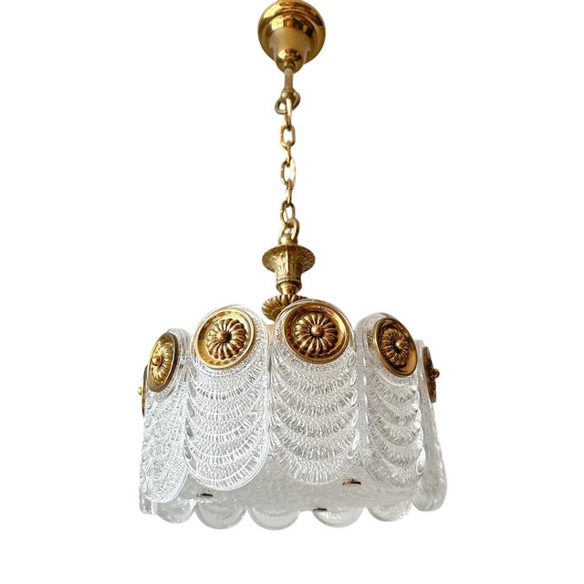 Vintage Chandelier from Kaiser Leuchten, 1970s For Sale