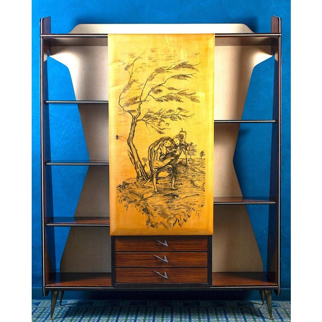 Mid-Century MultiFunctional Bar Cabinet, 1950s For Sale - Image 4 of 15