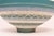 Large Teal and Gilt Ceramic "Seta" Pedestal Bowl by Aldo Londi for Bitossi Italy For Sale - Image 13 of 16