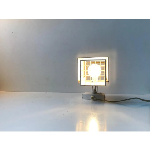 Mid-Century Modern Grey & White Wall Sconce by Preben Dahl for H. F. Belysning, 1960s For Sale - Image 3 of 11