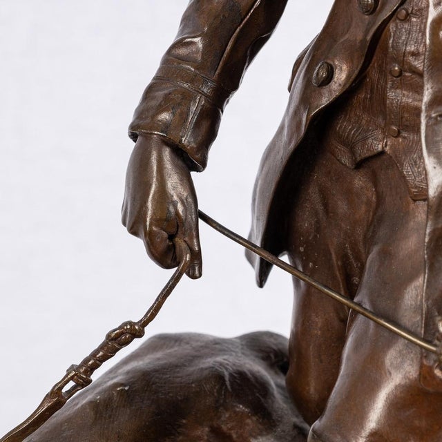 French Valet de Limier Figurine in Bronze by Pierre Jules Méne, 1870s For Sale - Image 12 of 18