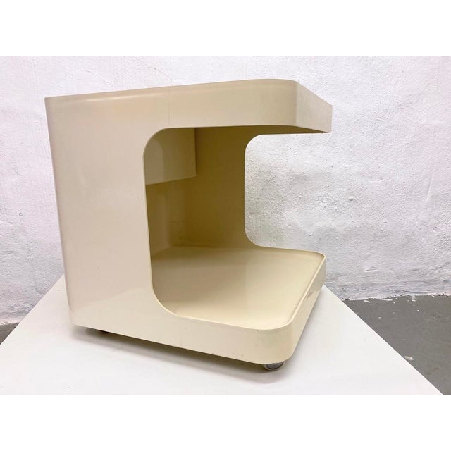 Plastic Bar Cart on Wheels by Marcello Siard for Longato, 1970s For Sale - Image 9 of 10